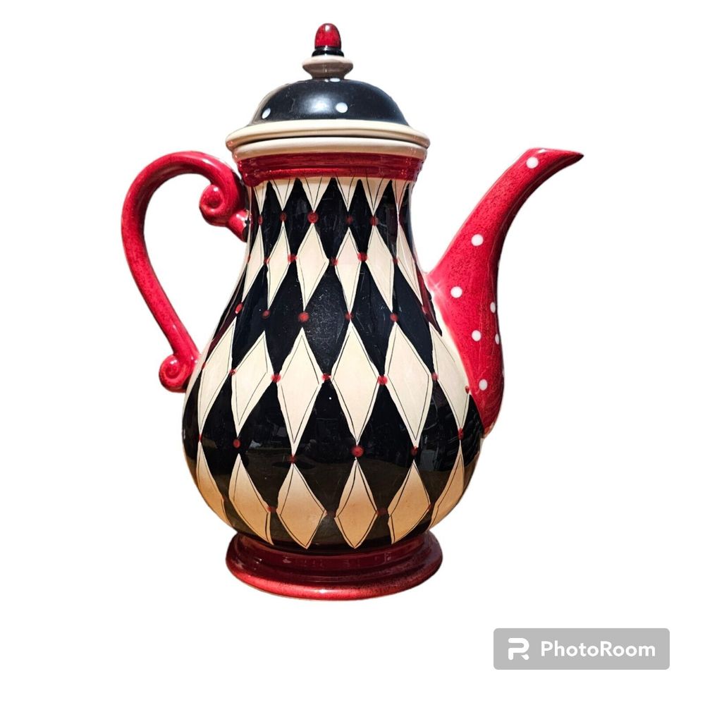 Certified International Coffee Pot/Teapot With Lid - Coffee Cafe - Lori